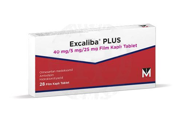 EXCALIBA PLUS 40 MG/ 5 MG/ 25 MG FILM KAPLI TABLET (28 TABLET)